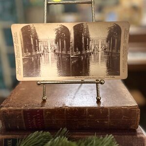 Antique Stereoview Card – Imperial Palace of Peterhof, Russia (1897)